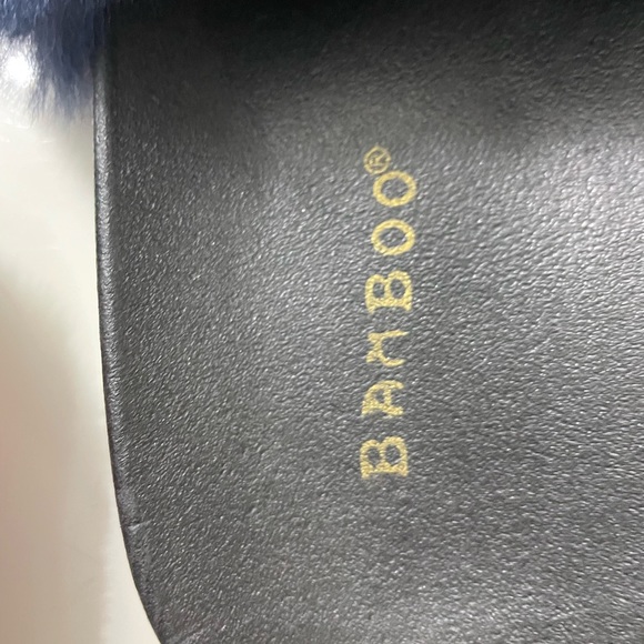 Colorful Rainbow Furry Vegan Slide Sandal Slippers Women's Flat Size 6 - Picture 6 of 8